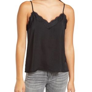 Black lace cami